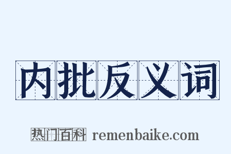 内批反义词是什么意思的图片